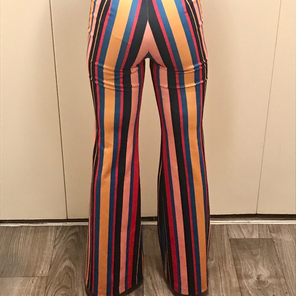 Multi colored Flare pants